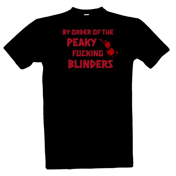 Tričko s potiskem Tričko s nápisem na motivy Peaky Blinders