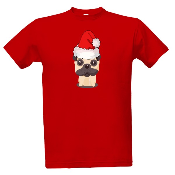 Tričko s potiskem Vánoční triko - psík